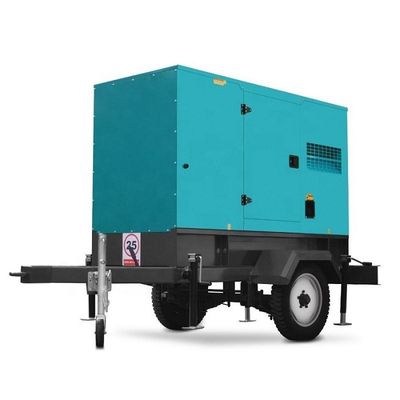 Geräuschlose 100kVA-Mobil-Dieselgeneratoren 80KW Nennleistung Frequenz 50 Hz/60 Hz