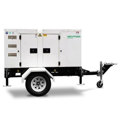 Geräuschlose 100kVA-Mobil-Dieselgeneratoren 80KW Nennleistung Frequenz 50 Hz/60 Hz